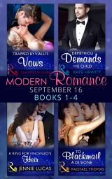 Icon image Modern Romance September 2016 Books 1-4