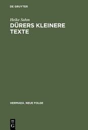 Icon image Dürers kleinere Texte: Konventionen als Spielraum für Individualität