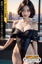Icon image SS-Paradise　黒髪ショート美女が水着で大胆に誘う　AI美女グラビア写真集